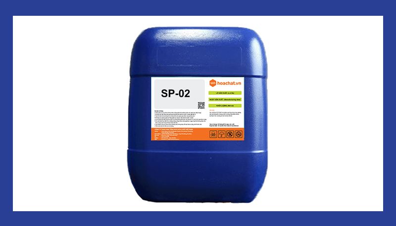 Hóa chất SP-02 có tính kiềm nhẹ, ức chế quá trình ăn mòn sinh học và không ảnh hưởng đến hiệu quả hoạt động của hệ thống 