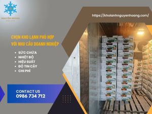 Chọn kho lạnh phù hợp gồm nhiều tiêu chuẩn